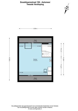 Floorplan - Snoekbaarsstraat 156, 1432 PG Aalsmeer